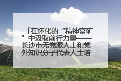 在怀化的“精神富矿”中汲取前行力量——长沙市无党派人士和党外知识分子代表人士培训班在怀化圆满举办